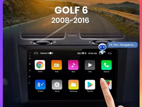 Radio 2 din 9" Android Para Volkswagen Golf 6 USB Bluetooth GPS Wifi Carplay 2/ - Imagen 3 de 5