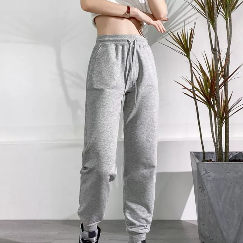 Womens Sweatpants Cuffed Bottoms Pants Joggers Trousers Lounge