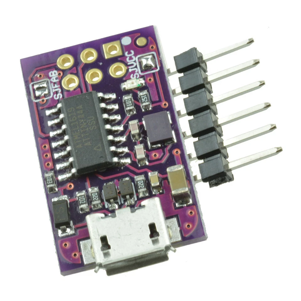 5V Micro USB Kleiner AVR ISP ATtiny44 USBTinyISP Programmierer für Arduino Bootl - Bild 4 von 4