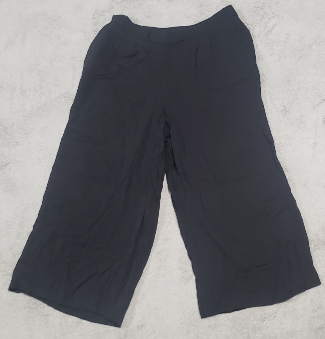 Apt 9 Flare Crop Pants 100% Rayon Size Womens Medium RN 73277 EUC | eBay