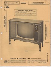 1965 SEARS SILVERTONE 456.61680 TELEVISION SERVICE MANUAL PHOTOFACT 528.61680  