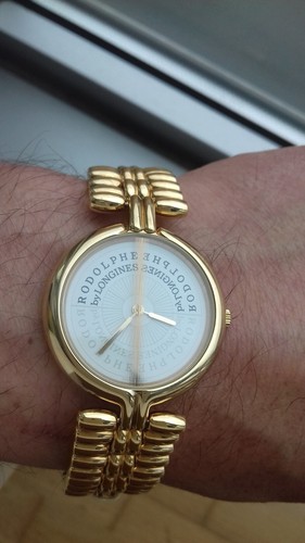Rodolphe Longines 175.2821 WHITE VINTAGE COLLECTION SWISS WATCH NOS MONTRE UHR - Imagen 3 de 12