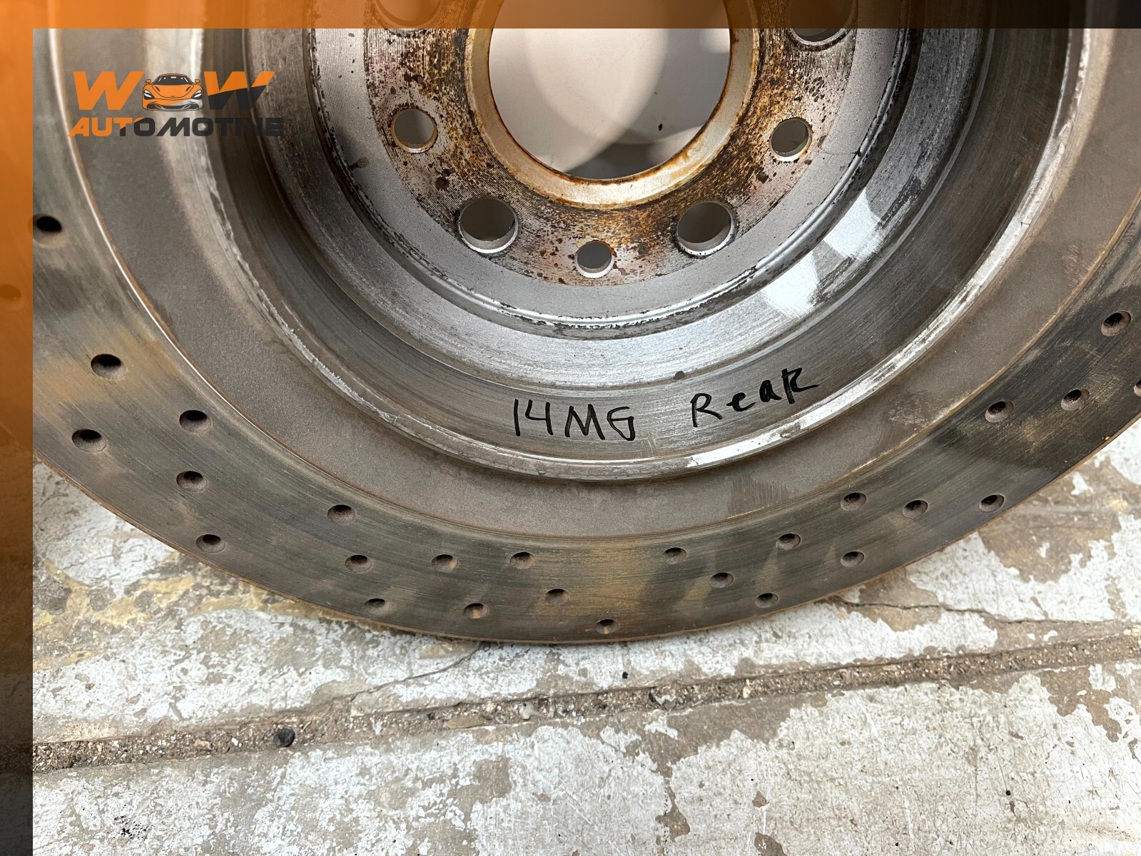 14-17 MASERATI GHIBLI REAR RIGHT AND LEFT BRAKE ROTOR DISC PAIR SET OEM