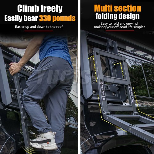 Side Access Ladder Roof Step Accessories fit LR Defender 110 90 130 2020-2025 - Picture 2 of 9