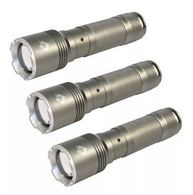 Member's Mark 3 Pack Focus Beam LED Flashlight, 600 Lumens, Includes Batteries