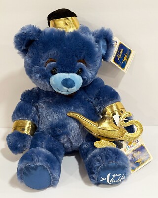 BABW Build-A-Bear Disney Live-Action Aladdin GENIE +Magic Lamp Stuffed Plush NEW