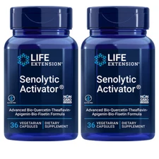 Life Extension Senolytic Activator Bio-Quercetin/Theaflavin/Fisetin Formula 2X36