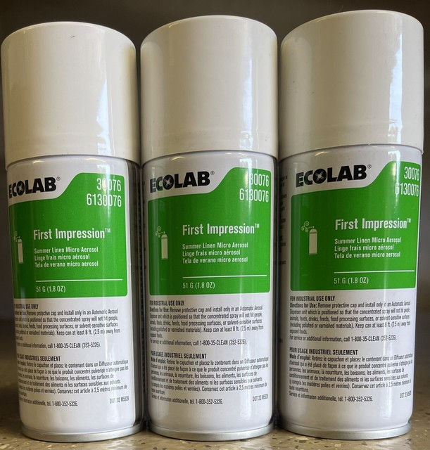 2x Ecolab First Impression Summer Linen Micro Aerosol Air Freshener 1.8 Oz for sale online eBay