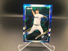 Jordan Holloway 2021 Topps Chrome Update Sapphire #US82 Miami Marlins Rookie RC