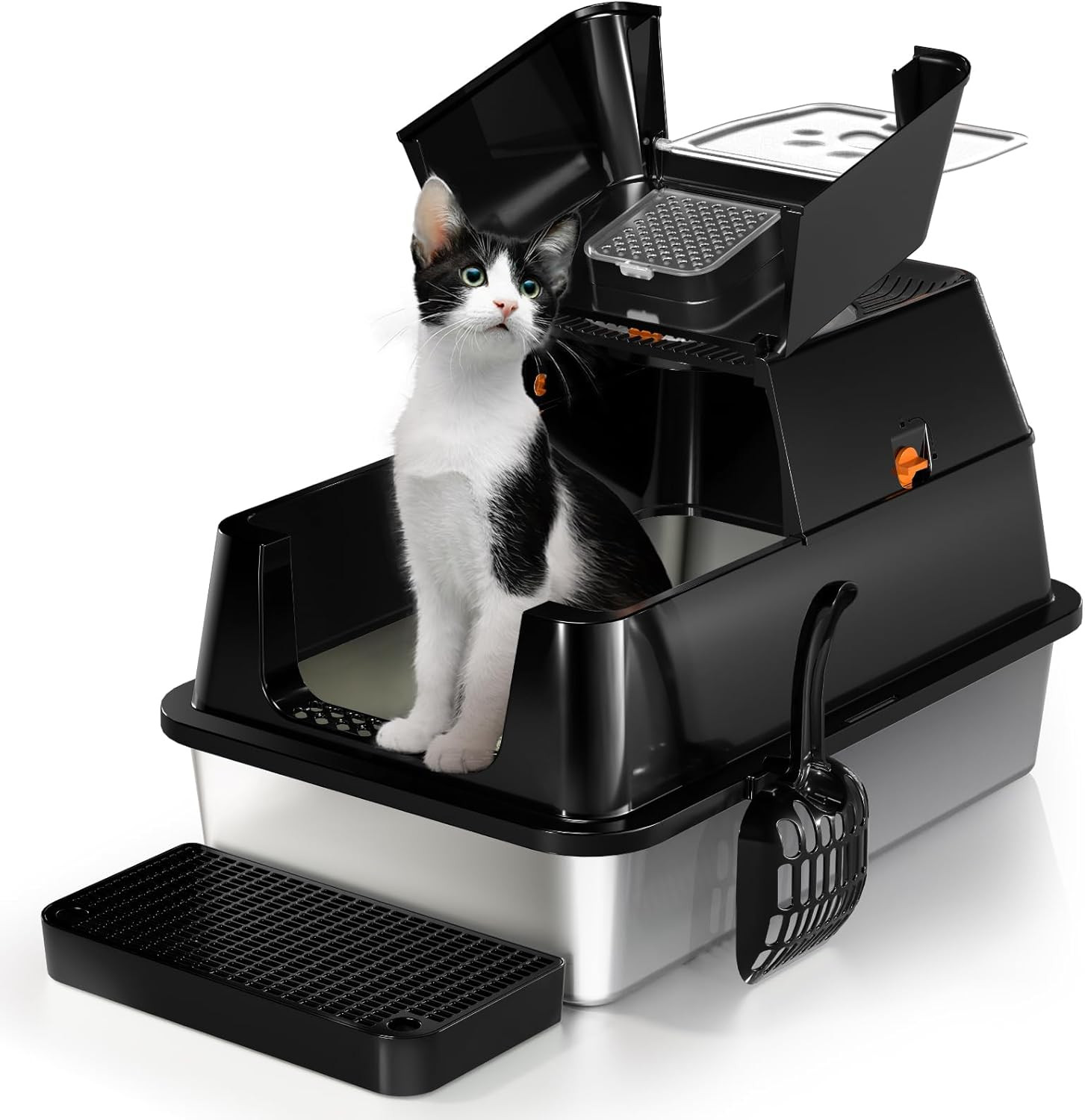 With Lid, Easy Clean & Odor Control