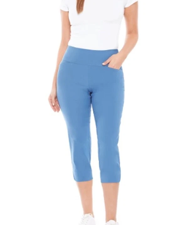 S.C. & Co. Women's 360 Degree Tummy Control Capri Pants Size 8