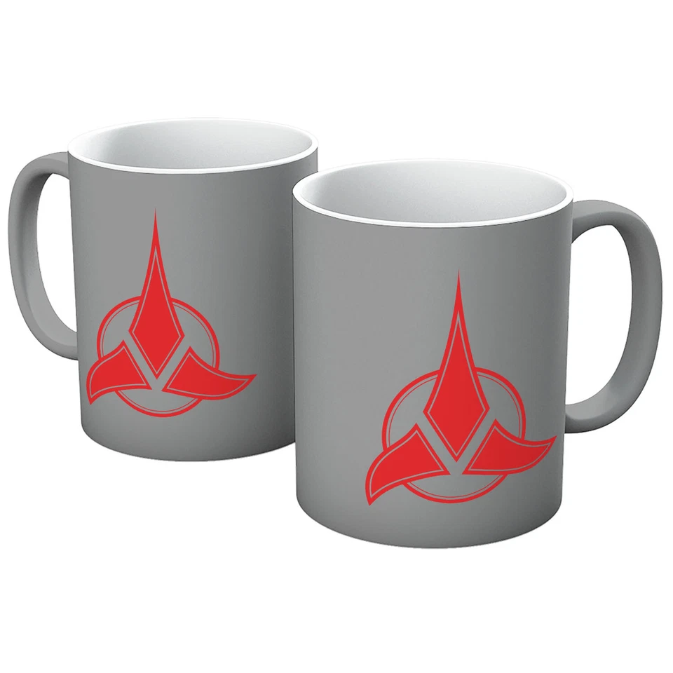 THE GUNS OF BRIXTON KLINGON EMPIRE SYMBOL THE HEART OF VIRTUE TREKKIE RETRO SCI FI TV MUG ALL COLS