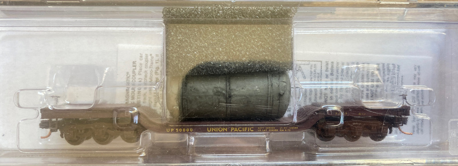 MTL N Scale Union Pacific Heavyweight DepressedCenter Flat Car UP