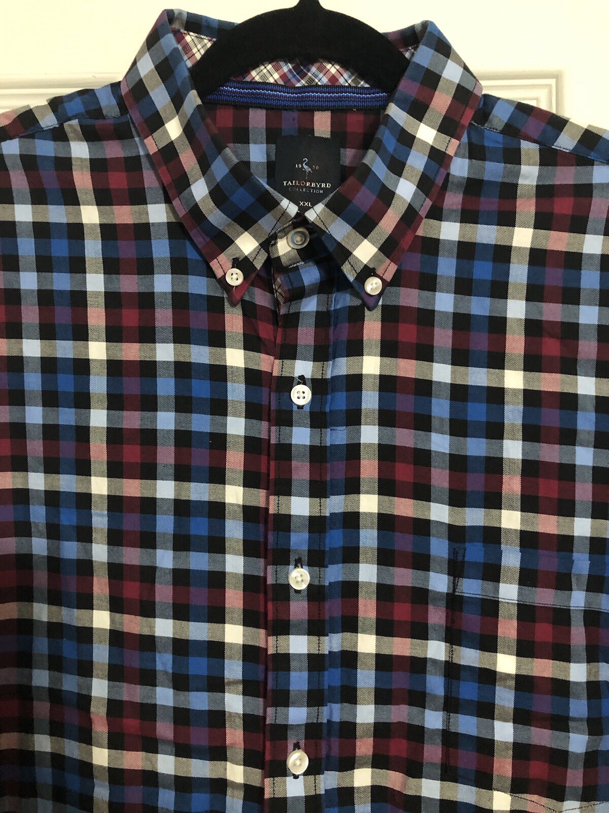 TailorByrd Button Down Check Button Down Shirt Me… - image 2