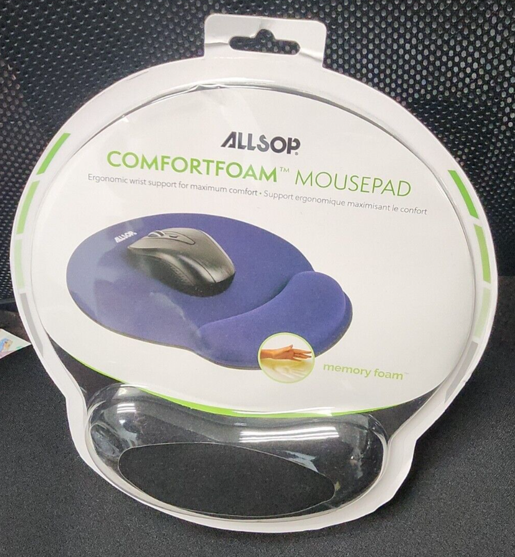 Allsop Ergoprene Gel Mouse Pad with Wrist Rest (Black) eBay