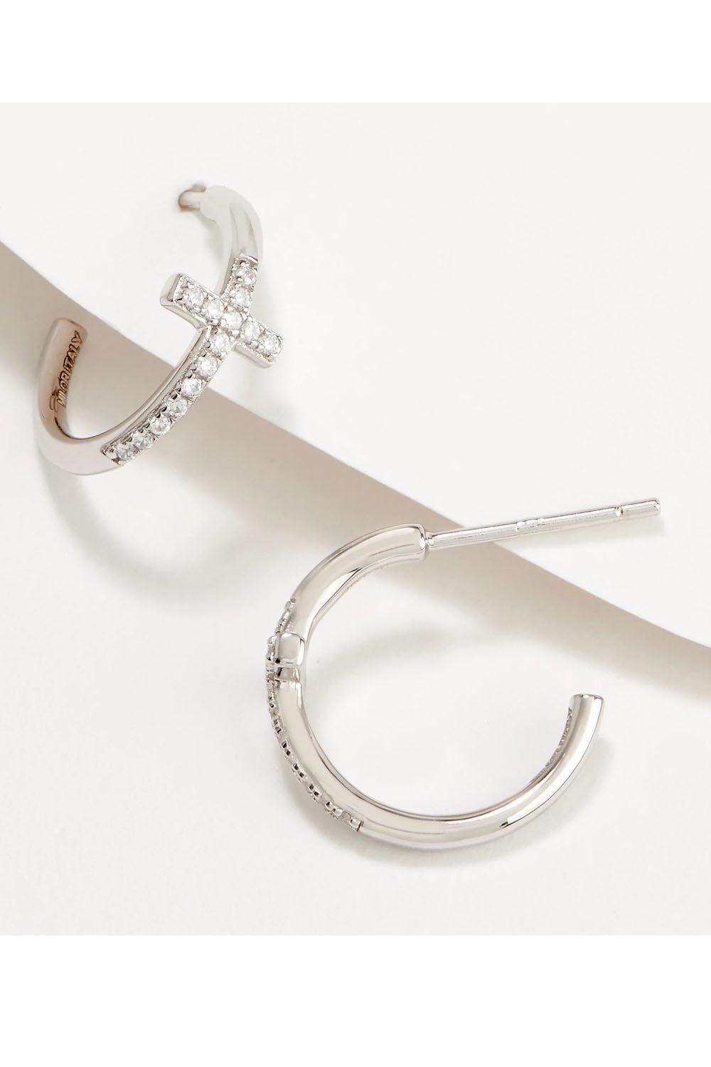 Серьги с имитацией бриллиантов Diamonique из стерлингового серебра с родиевым покрытием