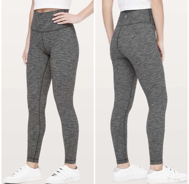 Lululemon Wunder Under Hi-Rise Tight *28 - Inked Wunder Under Ice Grey  Black - lulu fanatics