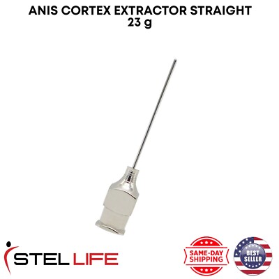 Anis Cortex Extractor Straight 23 ga  Cannula German Steel Ophthalmic Instrument