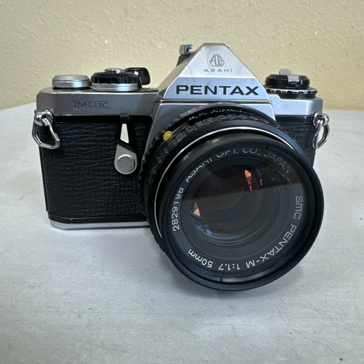 Pentax ME 35mm film camera with 50mm f1.7 SMC lens Fully