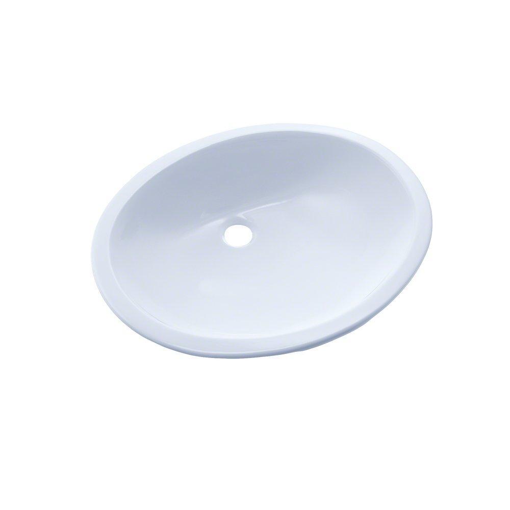 Toto Rendezvous Oval Undermount Bath Sink With CeFiONtect, Cotton White