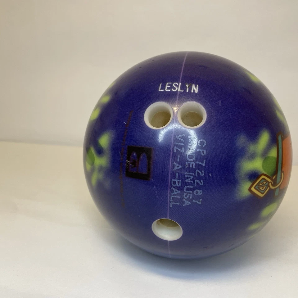 Детский шар для боулинга Scooby Doo Cartoon Network Viz-a-ball Brunswick 10,4 фунта - Изображение 4 из 4