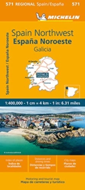 Galicia - Michelin Regional Map 571 by Michelin SHEET MAP - Image 5