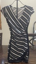 Almost Famous Going Out Dress Bodycon Colorblock Stretch Mini Dress