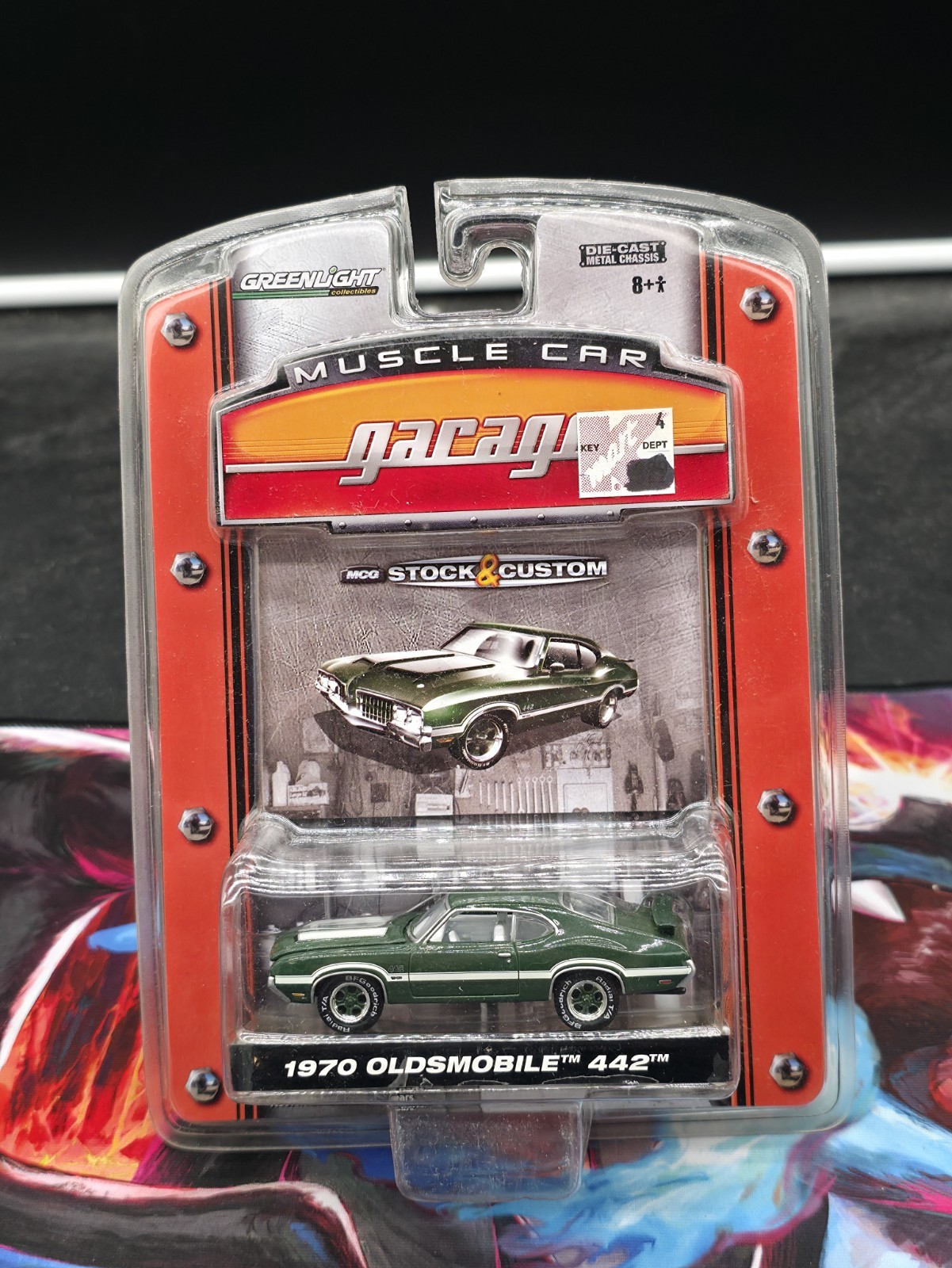 Greenlight Muscle Car Garage Green/White 1970 Oldsmobile 442 - 2006 Sealed 1:64