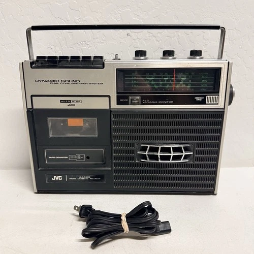 Vintage JVC 9408S Radio Cassette Recorder Boombox FOR PARTS Not Working Rare