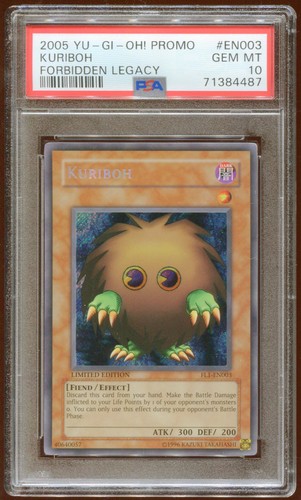 2005 KONAMI YU-GI-OH FORBIDDEN LEGACY KURIBOH FL1-EN003 HOLO PROMO PSA 10 E9