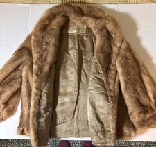 Vintage Bullock's Mink-Silk Lining Beautiful Genuine Fur w/pockets Needs Repair
