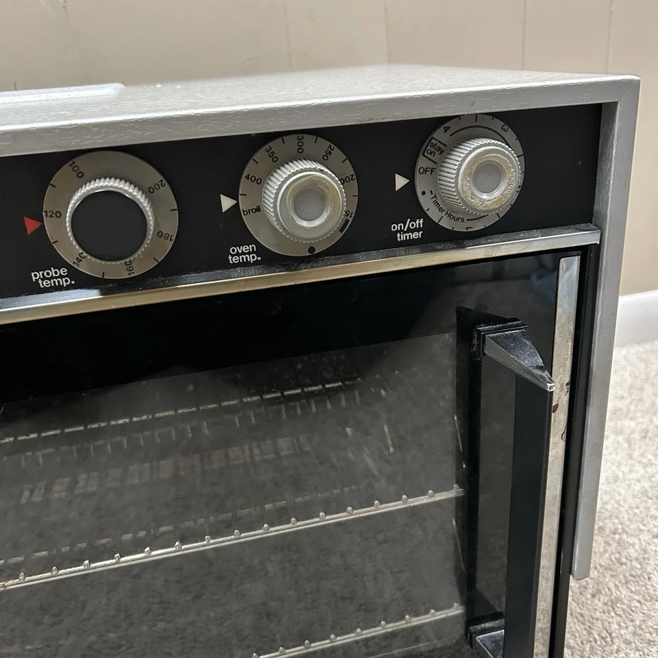 Vintage Farberware Convection Turbo Oven 464 Silver Probe A Matric Control - Image 3 of 4