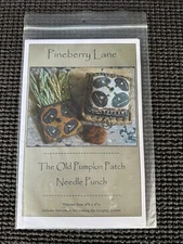 Pineberry Lane The Old Pumpkin Patch Punch Needle Pocket Pattern Fall Halloween