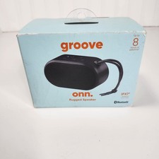 onn. Groove Rugged Bluetooth Speaker IPX7 Waterproof Portable Wireless New