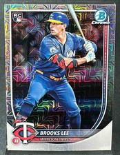 2025 Bowman Brooks Lee #72 Mega Box Refractor RC Twins