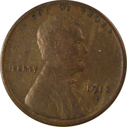 1912 S Lincoln Wheat Cent G Good Penny 1c Coin Collectible SKU:I26149