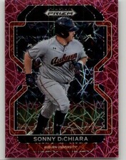 2022 Panini Prizm Draft Picks Sonny DiChiara Neon Pink Velocity #PDP148 Auburn