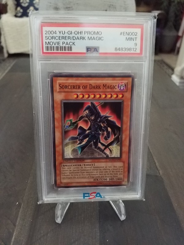2004 Yu-Gi-Oh! THE MOVIE Sorcerer of Dark Magic promo pack EN002 PSA 9