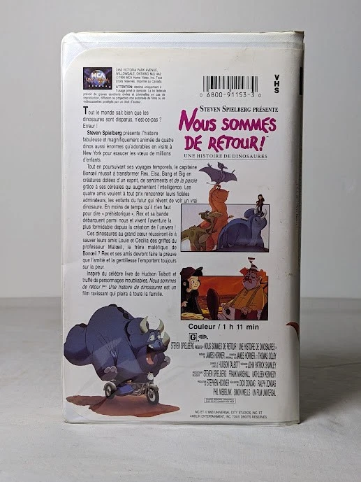 Nous sommes de retour ! – Une histoire de dinosaures (VHS VF 1993 / Steven Spil) - Image 2 of 4