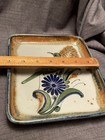 Tonala Mexican Pottery Tray Mateos Bird Flower Design — photo 4