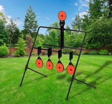 Steel Resetting Spinner Target System for Airsoft BB Gun Pellet Rifle Shooting