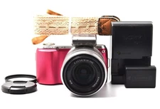 SONY NEX-C3 SLR Degital Camera White 16.2 MP 18-55mm Lens from Japan