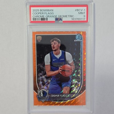 Topps 2025-26 Bowman Chrome Cooper Flagg Orange Geometric Refractor /25 RC BCV-1
