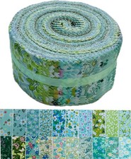 Jelly Roll Fabric - 20 Assorted Floral Prints 100 Cotton 40 Pre-Cut Strips 2...