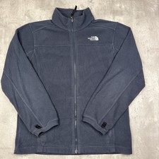 The North Face TKA Glacier Fleece Jacket Youth L 14-16 Gray Full Zip Boys Hike
