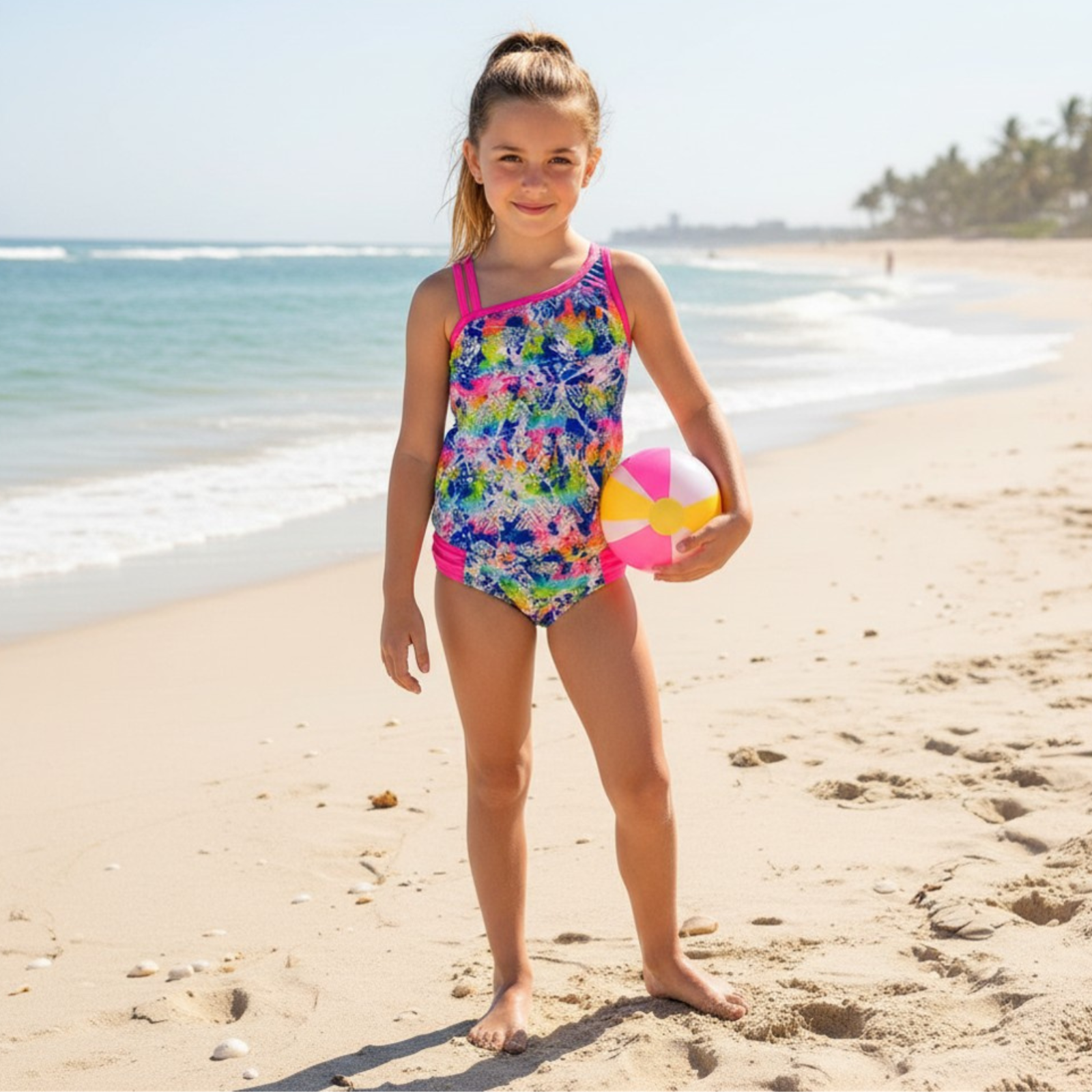 Breaking Waves Girls Tankini Set Big Kid Sizes 10, 12 New Msrp $34.00