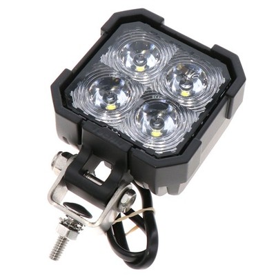 Tecniq New OEM Steelhead 4 LED Flood Lamp W/Black Finish & Pigtail Wires,