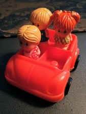 Vintage Kenner Tree Tots Car and Figure Lot 1975 Toy Toys