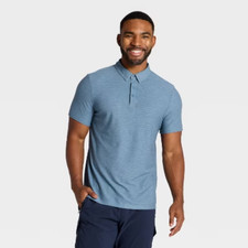 Men's Striped Pique Polo Shirt - All In Motion