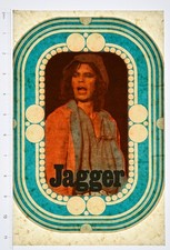 Original VINTAGE 1970s Heat Transfer | Mick Jagger Portrait